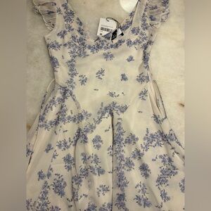 Princess Polly Floral Print Dress with Ruffled Sleeves